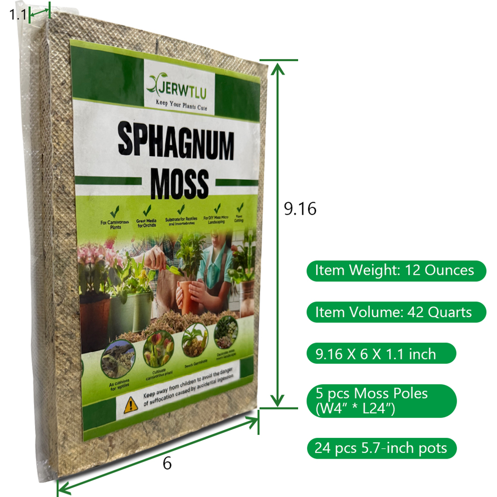 compressed sphagnum moss